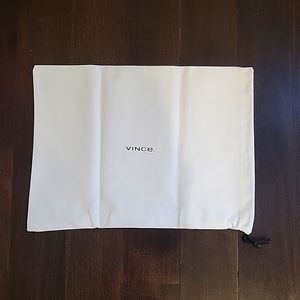 BRAND NEW AUTHENTIC VINCE WHITE DUST BAG 15" × 11"